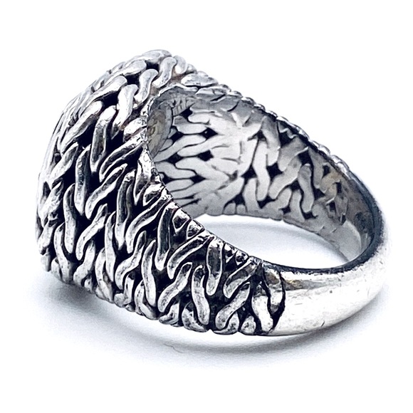 John Hardy Classic Chain Diamond Ring, 16mm - Picture 7 of 11